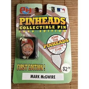 Mark McGwire St. Louis Cardinals MLB Pinheads 1999 First Edition Hat Lapel Pin
